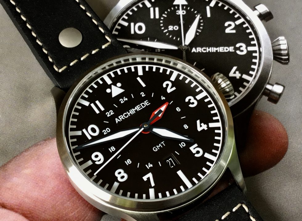 Flieger Friday Archimede Pilot 42 GMT Review Flieger Friday